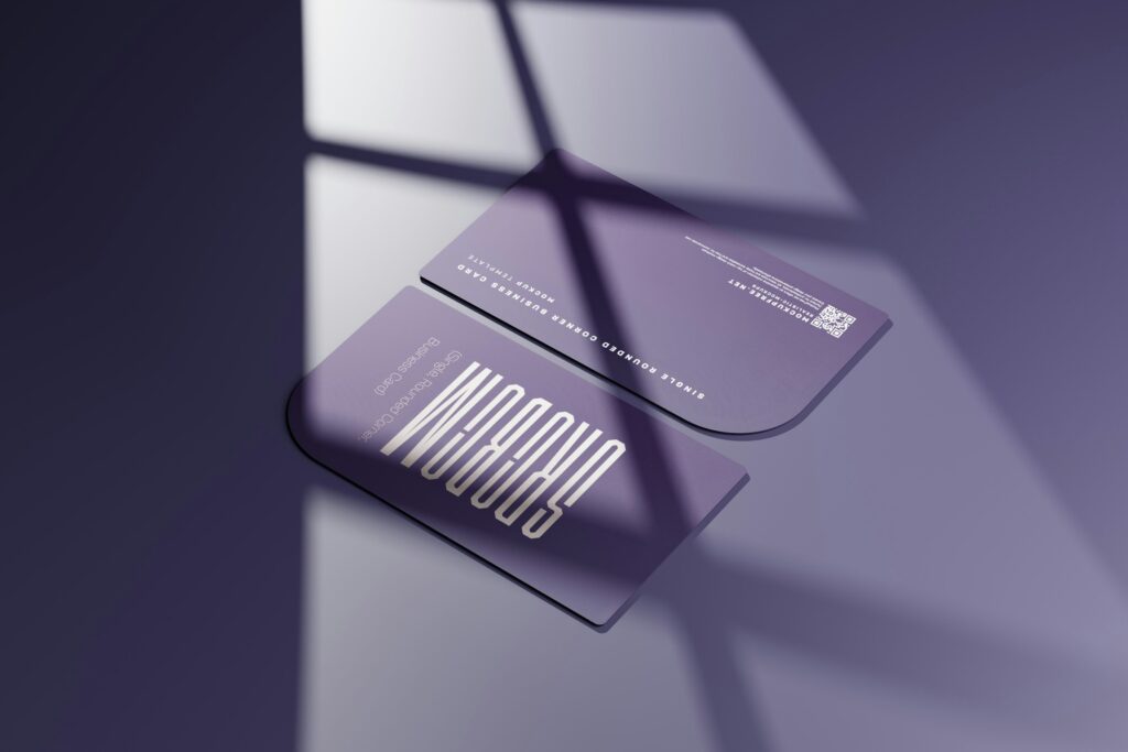 Matte visiting cards studio